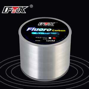 FTK-Ligne de pêche en fluorocarbone de 120m, 0.2mm-0.6mm, 7.15LB-45LB, surface en carbone, nylon, pour la pêche en rivière - Product Image 3