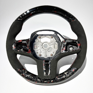 Volante de fibra de carbono deportivo directo de fábrica rojo con LED M para <span class=keywords><strong>BMW</strong></span> G Series G20 G21 G22 G23 G26 G80 G81 G82 <span class=keywords><strong>2023</strong></span> 2024 M4 M5 - Product Image 1