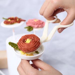 Plateau à gâteau, ciseaux à fleurs, tulipes, Rose, buse pour ongles décor, rehausseur, Fondant crème, transfert, cuisson pâtisserie, cuisine, 9 pièces/ensemble - Product Image 1
