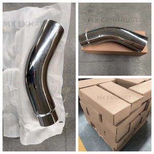 Punta del gomito del sistema di scarico del camion del tubo di scarico a basso prezzo in <span class=keywords><strong>Chrome</strong></span> 4 '', 5'' per I.D e 5 '', 6'', 7 '', 8'' per <span class=keywords><strong>o</strong></span>. D, 23 ''per la lunghezza - Product Image 6