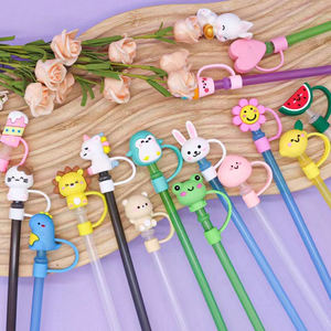 Abalorios de paja reutilizables, accesorios para tazas, puntas de pajita de silicona para beber, tapas, tapas, tapa para vaso de 40oz y 30oz - Product Image 1