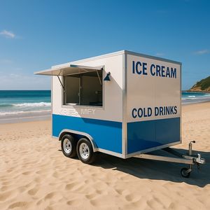 Camión de Comida Rápida Totalmente Equipado, Aprobado por el Estándar Australiano, para Catering Móvil, con Horno para Papas Fritas y Remolque para Helados - Product Image 2