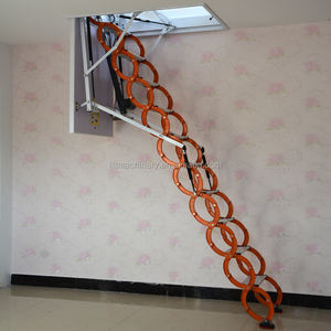 Escalera Telescópica Plegable Eléctrica Moderna para Interiores, Invisible, para Ático, Henzs E-TM-01, 300 kg, 10 pies, 45, Titanio, Magnesio - Product Image 4