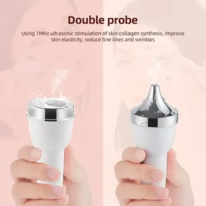 Instrumento de Belleza Ultrasónico de Alta Frecuencia 2 en 1, Multifuncional, con Control de Tiempo, Masajeador Facial para Reafirmar la Piel y Aclarar el Contorno de Ojos - Product Image 4