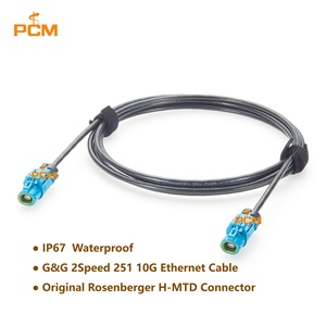 สายอีเธอร์เน็ตสำหรับยานยนต์แบบกันน้ำ H-MTD ตัวเมีย-ตัวเมีย รหัส Z ของแท้ Rosenberger รุ่น E6K14A-1CAZ5-Z  E6K14A-1CAZ5-y - Product Image 2