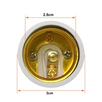 Douille de lampe électrique E27, douille de lampe blanche