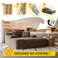 Sofá Cama Moderno de Diseño Compacto, Sofá Seccional de Esponja Comprimida, Muebles de Alta Calidad, Sofás de Espuma Enrollada Comprimida
