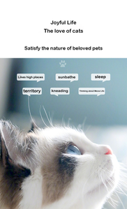 Hamaca de felpa universal para todas las estaciones con marco de hierro de color sólido conveniente cama colgante para mascotas para gatos - Product Image 6