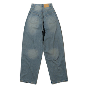 Jeans <span class=keywords><strong>Donna</strong></span> Personalizzati Super Baggy Fit, Lavaggio Classico, Vita Media, Casual, Sexy, Denim Streetwear, Vestibilità Ampia con Vita Sexy - Product Image 4