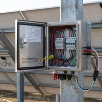 Boîtier électrique extérieur étanche IP66 en acier inoxydable brossé, coffret de distribution, armoire de commande CNC