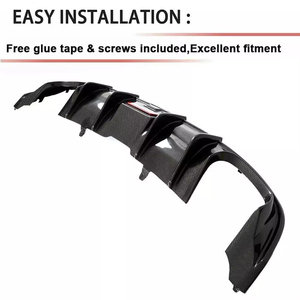 Nhà Máy Xe Bất Carbon Sợi Khuếch Tán Cho Audi A2 A3 A4 A5 A6 A6 A7 A8 S3 S4 S5 S6 S7 Q3 Q5 Q7 Rear Bumper Khuếch Tán 2008-2024 - Product Image 5
