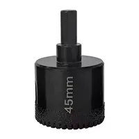 Nouvelle fraise diamantée noire améliorée de 622-65 mm pour perçage de carreaux de céramique, scie cloche pour granit et marbre