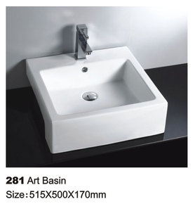 Lavabo de Cerámica Moderno y Ecológico, Superficie Antiarañazos, Material Duradero y Sostenible para Proyectos de Hoteles, Villas y Edificios Ecológicos - Product Image 6