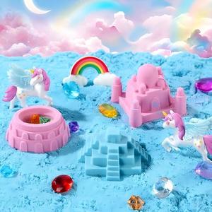 JITENG Space for Magic Sand Set, jouet éducatif non toxique, sûr et coloré, <span class=keywords><strong>ne</strong></span> colle pas aux mains - Product Image 2