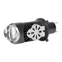 Projecteur WEIRUI à LED H4 pour moto et voiture, 100W 12V, haute puissance, faisceau Hi/Lo super lumineux, Plug & Play, avec dissipateur thermique