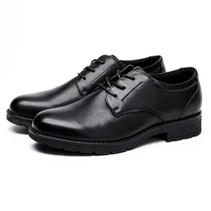 男士真皮正式商务休闲办公鞋安全制服标准鞋