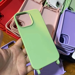 Étuis de téléphone portable de luxe en TPU antichoc avec porte-cartes pour 17 Plus <span class=keywords><strong>12</strong></span> 13 14 15 16promax, sangle d'épaule réglable, bandoulière - Product Image 6