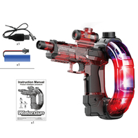 Pistolet à eau électrique automatique HZY, grande capacité, rechargeable, avec lumière RGB et son, pour fêtes au bord de la piscine, certifié BSCI