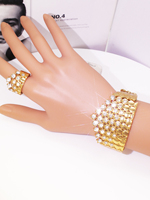 Ensemble de colliers de style Dubaï populaire en gros, quatre pièces, exquis, pour banquet, cadeau de mariage, bijoux 18 carats