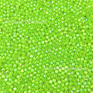 Perles en acrylique en forme de diamant, 4 mm, à double pointe, pour la fabrication de bijoux, accessoires de bricolage - Product Image 4