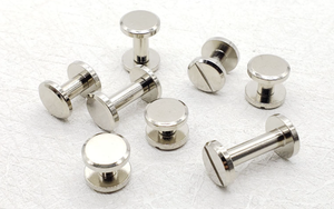<span class=keywords><strong>Vis</strong></span> Chicago à tête plate fendue en laiton massif, diamètre de la tête 8 mm 10 mm, pour cuir, ceintures, portefeuilles et sacs à main - Product Image 5