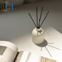 C & H Ensemble de diffuseurs à roseaux modernes de luxe personnalisés en gros Diffuseur en céramique d'aromathérapie pour désodorisant d'huiles essentielles
