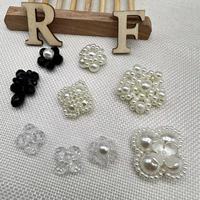 Vente en gros de perles rondes tendances Accessoires floraux Boutons en perles pour la décoration de vêtements Accessoires de couture