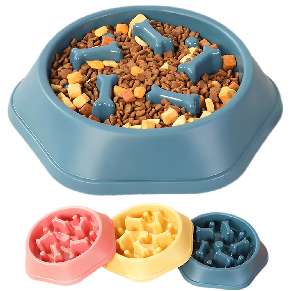 Shengrong MR12713 Pet Slow Feeder Bowl - PP ABS Anti-Bite Non-Spill Dog Cat Food Bowl