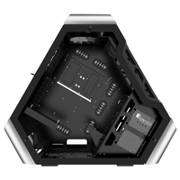 Casing Komputer Gaming ATX Segitiga, Promo Panas, Mendukung Motherboard ATX, Pendingin Cair, Mendukung 10 Kipas - Panel Depan Kaca Temper