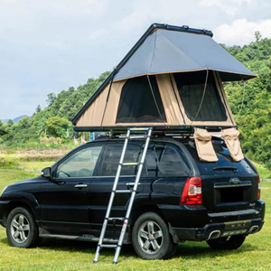 Carpa de techo rígida de aluminio con apertura lateral para las 4 estaciones, carpa de techo rígida con apertura lateral, carpa de camping para techo de coche con escalera - Product Image 6