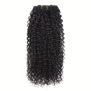 Extensions de cheveux bouclés crépus à clipser, fournisseur de cheveux humains afro crépus bouclés 3C 4A pour femmes, 120g/set, pour <span class=keywords><strong>tête</strong></span> entière - Product Image 1