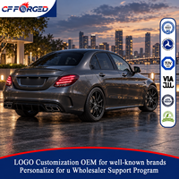 Jantes en alliage de luxe monobloc 19 20 pouces noir brillant 5x112 pour voiture de tourisme Mercedes AMG C63 S Performance
