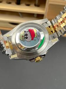 Montre mécanique automatique classique avec calendrier perpétuel, cadran à aiguilles, bracelet en acier inoxydable, design de lunette GMT, par Cleaning Factory - Product Image 5