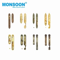 Ensemble de poignées de porte de chambre à coucher MONSOON S38 moderne, serrure de sécurité, levier dissimulé, serrure de porte en acier inoxydable