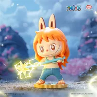 Оригинальная серия Popmart Labubu X Onee Piece, аутентичная поп-Mart, новая глухая коробка с монстрами, модные фигурки, игрушки, таинственные коробки