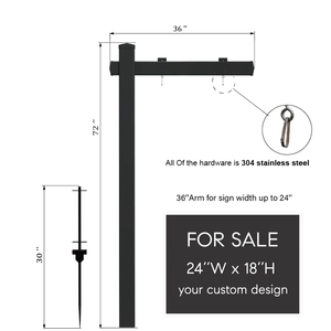 Panneau de signalisation immobilière moderne personnalisé FENTECH 18x24 avec trous épais pour suspendre les panneaux de vente/visite immobilière, imperméable et écologique - Product Image 3
