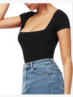 Combinaison gainante sans couture à manches courtes pour le printemps/été, style triangle, sans rembourrage, idéale pour le yoga – Meilleure vente