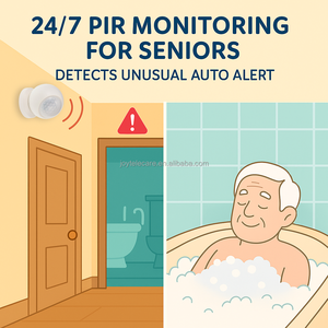 Conçu pour les personnes âgées, détecteur <span class=keywords><strong>de</strong></span> mouvement intelligent PIR avec détection précoce des chutes et 4G LTE - Sécurité domestique 24h/24 et 7j/7 avec alertes automatiques - Product Image 5