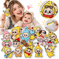 Patch brodé Kawaii en gros, motifs mignons étoile, cœur, ours en peluche, à thermocoller ou à coudre