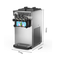 Heetverkopende zachte ijsmachine fabriek automatische ijsmachine fabrikant soft serve ijsmachine