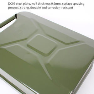 Personnalisé 10l acier <span class=keywords><strong>métal</strong></span> large bouche motorsport 4x4 hors route jerrycan vide - Product Image 2
