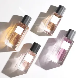 High Grade Square Rectangle 15ml 30ml 50ml Glass <strong>Parfum</strong> Fragrance Perfume Bottles With Plastic Cap - Product Image 5
