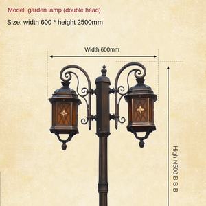 เสาไฟไฮเบย์ LED หลากสีทำจากโลหะทองแดงสำหรับสวนดีไซน์ไฟฟ้าพลังงานแสงอาทิตย์กันน้ำดีไซน์ทันสมัย - Product Image 5