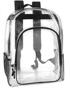 Wholesale Clear <b>Backpack</b> Heavy Duty Transparent Plastic <b>Backpacks</b> Clear Bookbags for School - Product Image 1
