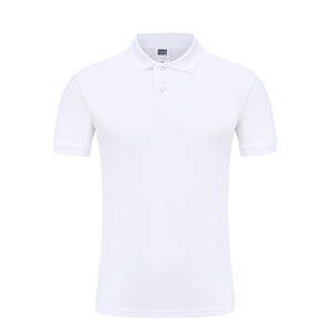 Polos unis vierges de couleur unie avec logo personnalisé Polos pour hommes brodés en polyester - Product Image 2