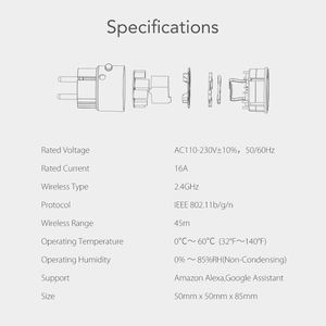 ปลั๊กไฟอัจฉริยะ MT-WR10WM Matter Smart Power Plug Wifi 16A พร้อมมิเตอร์วัดพลังงาน ควบคุมระยะไกล ช่องเสียบแบบ EU ใช้งานร่วมกับ Tuya Homekit Echo Home Smart Life - Product Image 2