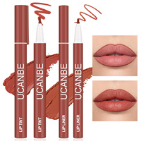 Maquillage anti-taches naturel imperméable à l'eau longue durée séchage rapide rouge à lèvres couleur liquide marqueur de tache de lèvre stylo crayon à lèvres