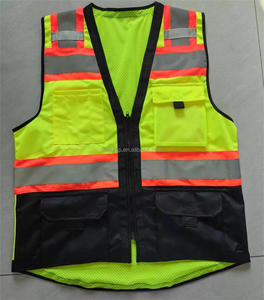 <span class=keywords><strong>Gilet</strong></span> de <span class=keywords><strong>sécurité</strong></span> réfléchissant imperméable WEJUMP, classe 2 ANSI, EN ISO 20471, design multi-poches, pour chauffeurs de taxi, ouvriers du bâtiment - Product Image 4