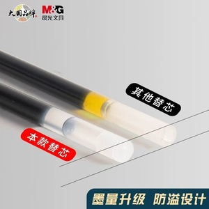 Recharge de stylo à bouton-poussoir M&G K1 0,5 mm Noir Pointe ST Séchage rapide Pour usage au bureau et à l'école - Product Image 4