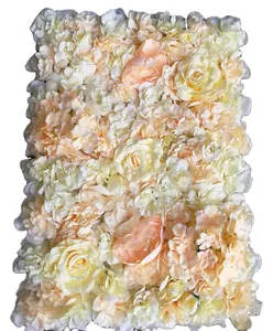 Flores artificiales colgantes para decoración de paredes, telón de fondo para bodas